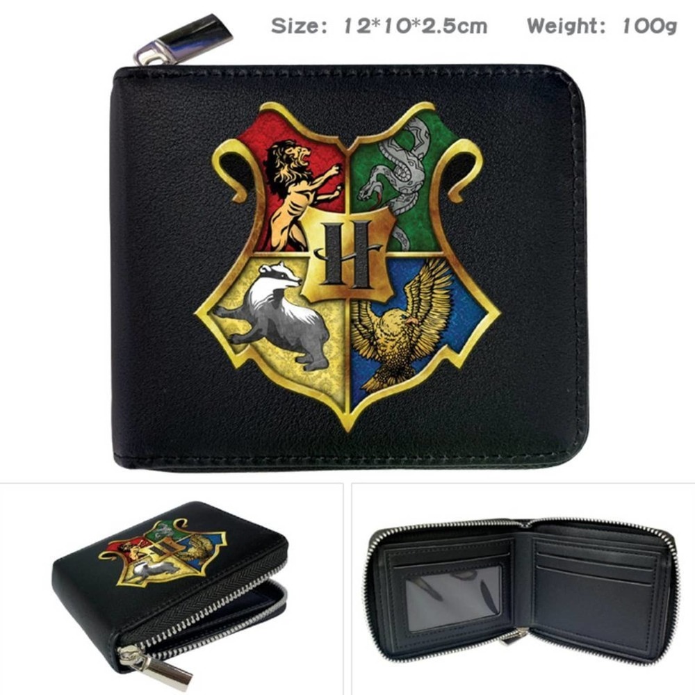 Warner Bros. JK Rowling Harry Potter Teams Logos Leather Purse One Size Wallet